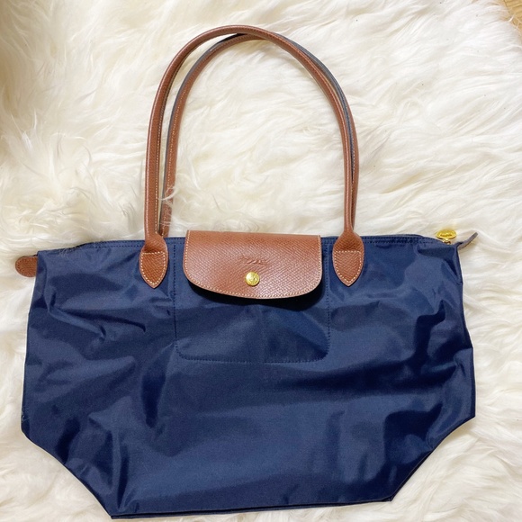 Longchamp Navy and Brown Tote Bag
Size Large - Picture 2 of 8
